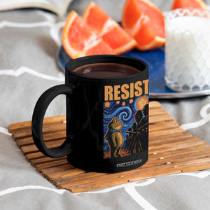 Starry Night Resist Frog Coffee Mug Resistance Protest Surreal Art Graphic TS02 Print Your Wear