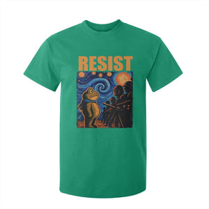 Starry Night Resist Frog T Shirt For Kid Resistance Protest Surreal Art Graphic TS02 Irish Green Print Your Wear