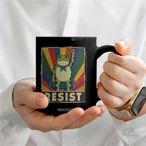 Rainbow Resist Frog Coffee Mug Portland Pride and Protest Resistance TS02 Print Your Wear