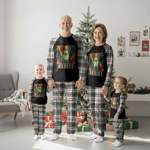 Rainbow Resist Frog Plaid Pajama Set Portland Pride and Protest Resistance TS02 Christmas Plaid Print Your Wear