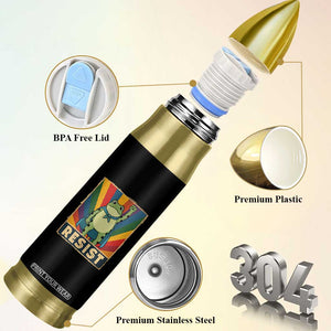 Rainbow Resist Frog Bullet Tumbler Portland Pride and Protest Resistance TS02 Print Your Wear