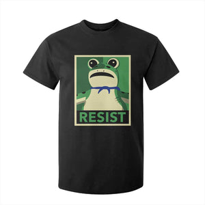 Frog Resist Poster Graphic T Shirt For Kid Portland Resistance Protest Minimalist TS02 Black Print Your Wear