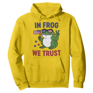 In Frog We Trust Hoodie Patriotic Portland Frogs Protest TS02 Daisy Print Your Wear