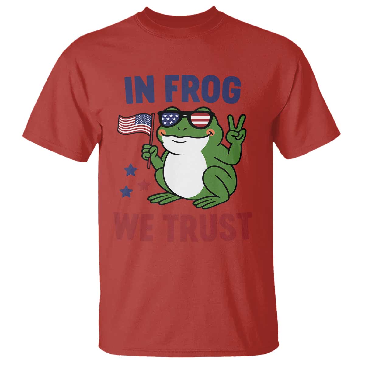 In Frog We Trust T Shirt Patriotic Portland Frogs Protest TS02 Red Print Your Wear