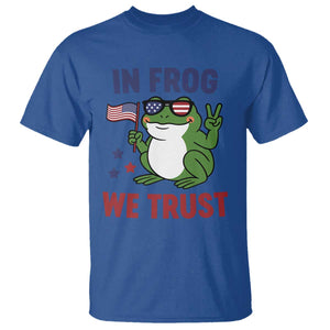 In Frog We Trust T Shirt Patriotic Portland Frogs Protest TS02 Royal Blue Print Your Wear
