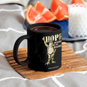 Stencil Protest Frog Coffee Mug Hope Against the Regime Portland Inflatable Resistance TS02 Print Your Wear