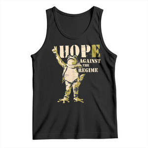 Stencil Protest Frog Tank Top Hope Against the Regime Portland Inflatable Resistance TS02 Black Print Your Wear