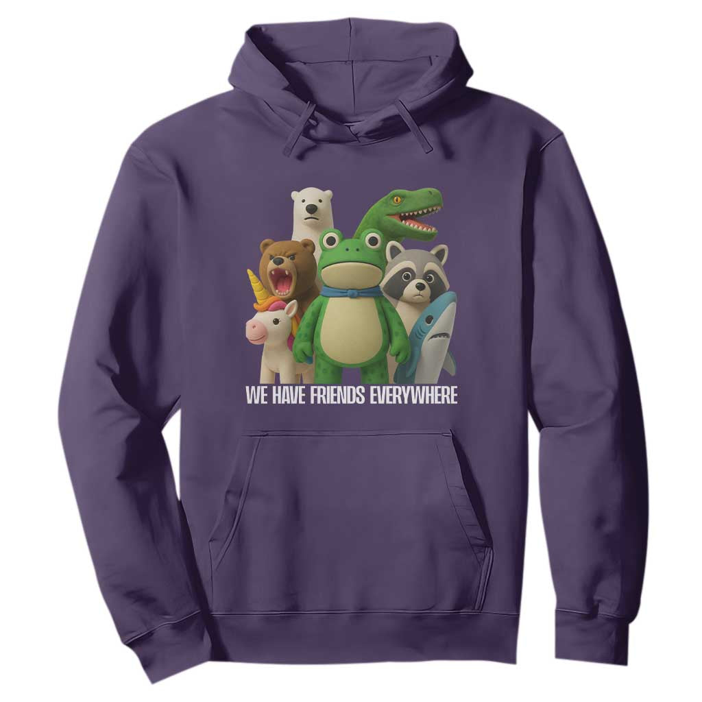 United Mascots Protest Hoodie We Have Friends Everywhere TS02 Purple Print Your Wear