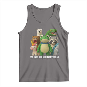 United Mascots Protest Tank Top We Have Friends Everywhere TS02 Deep Heather Print Your Wear
