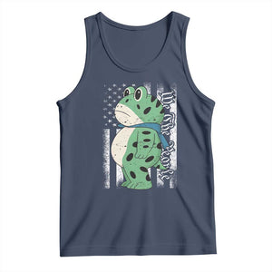 We The People Portland Frog Tank Top Patriotic Protest American Flag TS02 Navy Print Your Wear