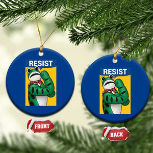 Resist Rosie Frog Ceramic Ornament Protest Parody Feminist Retro Poster TS02 1pc Blue Print Your Wear