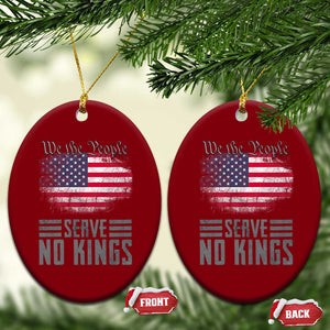We The People Serve No Kings Ceramic Ornament Patriotic Eagle American Flag TS02 Print Your Wear