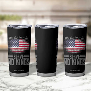 We The People Serve No Kings Tumbler Cup Patriotic Eagle American Flag TS02 Print Your Wear