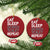 Eat Sleep Skibidi Toilet Repeat Christmas Ornament Funny Gen Alpha Slang TS02 Circle Red Print Your Wear