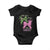 Green and Pink Coquette Bow Baby Onesie Pink Goes Good With Green TS02 Black Print Your Wear