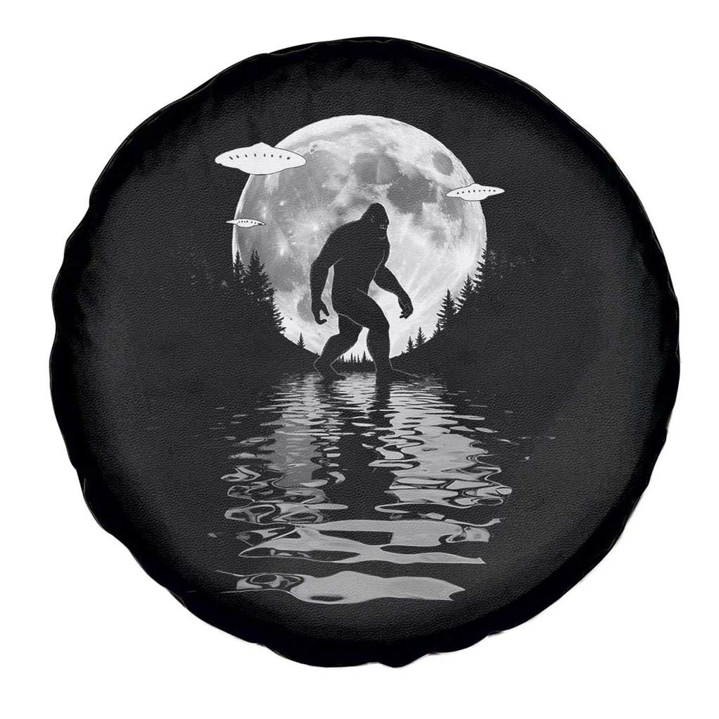 Bigfoot Spare Tire Cover Sasquatch Under The Moon Cryptid TS02 Print Your Wear