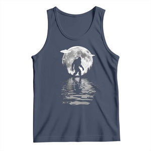 Bigfoot Tank Top Sasquatch Under The Moon Cryptid TS02 Navy Print Your Wear