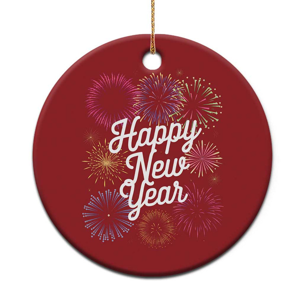 Happy New Year 2025 Christmas Ornament Fireworks Party Supplies Family Matching TS02 Print Your Wear