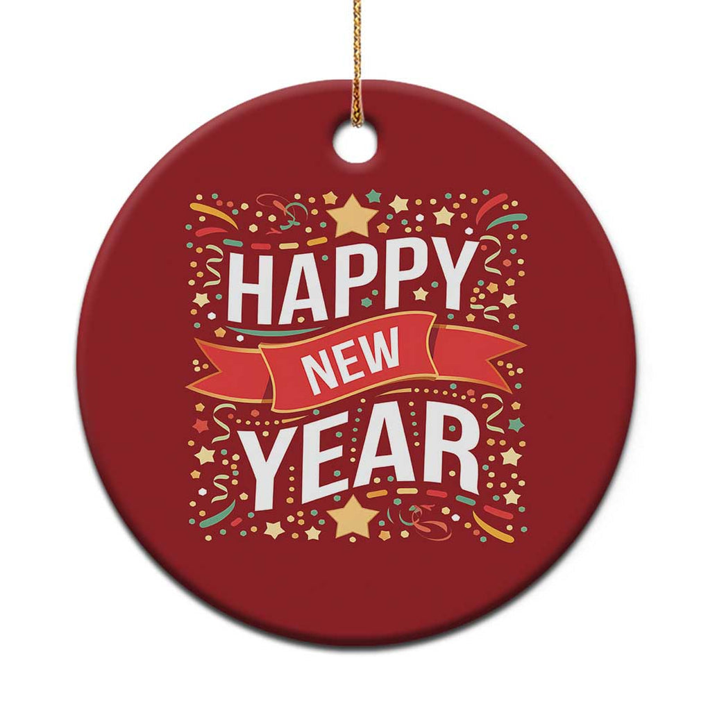 Happy New Year 2025 Christmas Ornament Confetti Fireworks Party Supplies Family Matching TS02 Print Your Wear