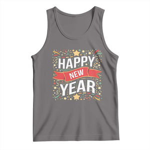 Happy New Year 2025 Tank Top Confetti Fireworks Party Supplies Family Matching TS02 Deep Heather Print Your Wear