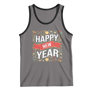 Happy New Year 2025 Tank Top Confetti Fireworks Party Supplies Family Matching TS02 Deep Heather Black Print Your Wear