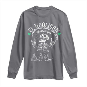 Funny Mexican Mariachi Skeleton Long Sleeve Shirt El Hooligan Mas Guapo Very Handsome TS02 Charcoal Print Your Wear