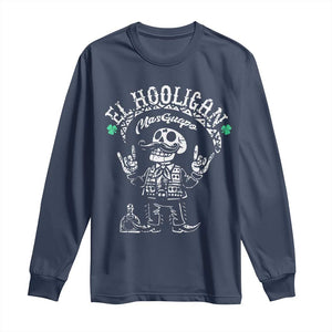 Funny Mexican Mariachi Skeleton Long Sleeve Shirt El Hooligan Mas Guapo Very Handsome TS02 Navy Print Your Wear