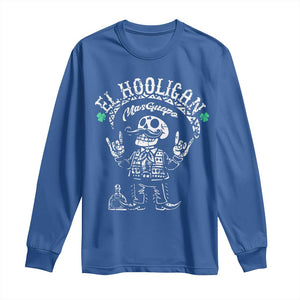 Funny Mexican Mariachi Skeleton Long Sleeve Shirt El Hooligan Mas Guapo Very Handsome TS02 Royal Blue Print Your Wear