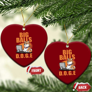 Funny Big Balls D.O.G.E Ceramic Ornament DOGE Shiba TS02 Print Your Wear