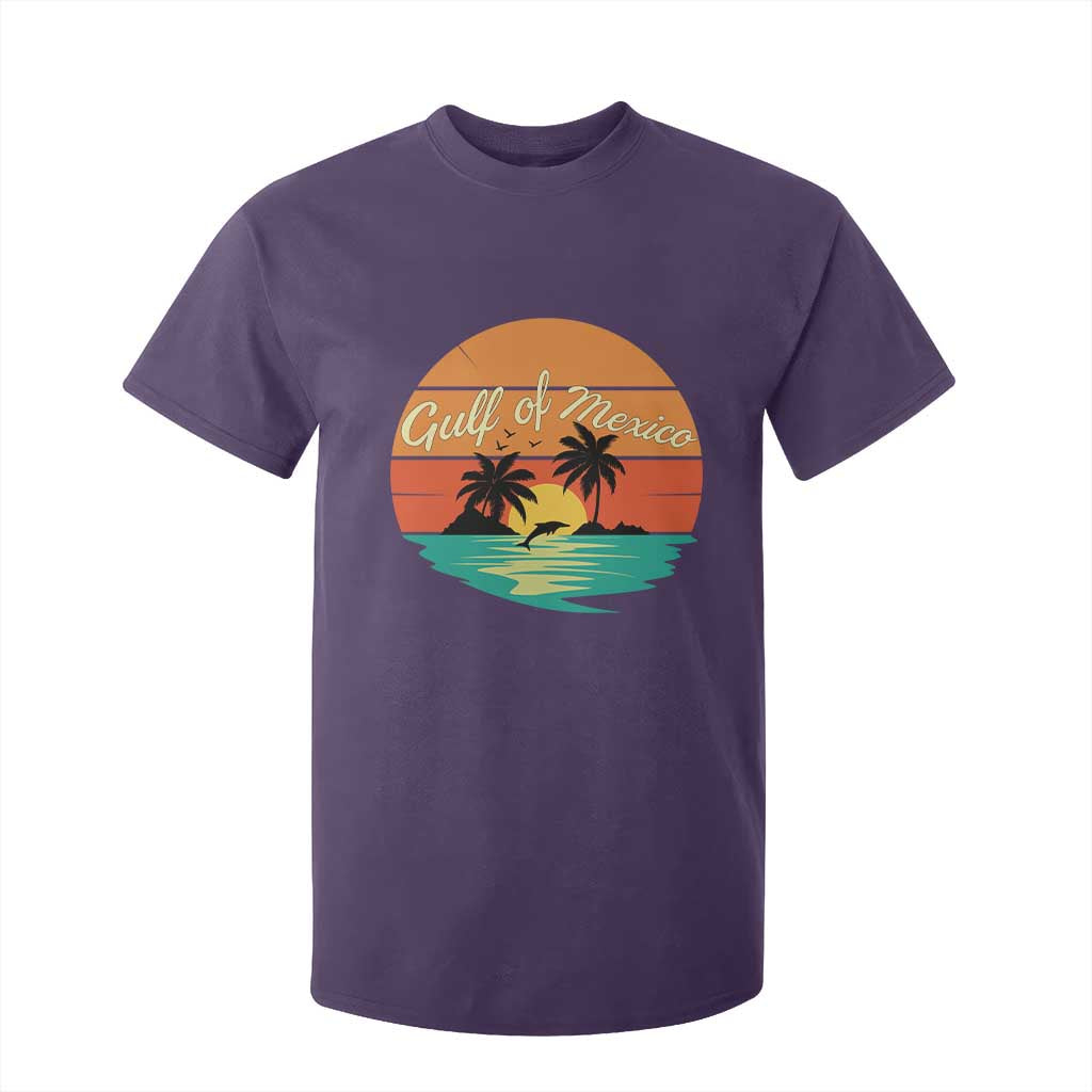 Gulf Of Mexico T Shirt For Kid Forever Beach Palms Summer Vacation TS02 Purple Print Your Wear