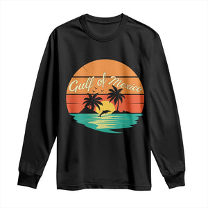 Gulf Of Mexico Long Sleeve Shirt Forever Beach Palms Summer Vacation TS02 Black Print Your Wear