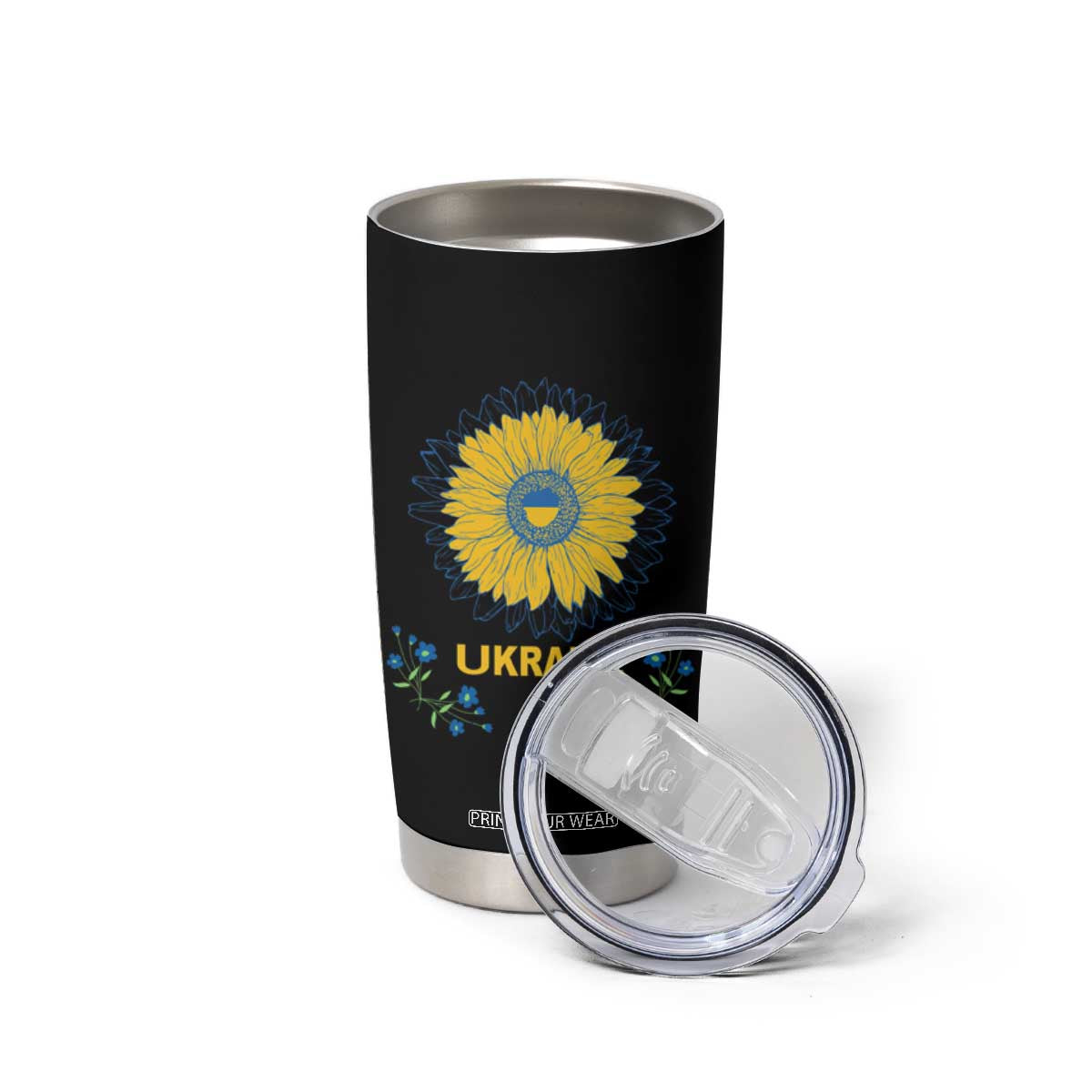 Ukraine Sunflower Tumbler Cup Ukrainian Flag TS02 Print Your Wear