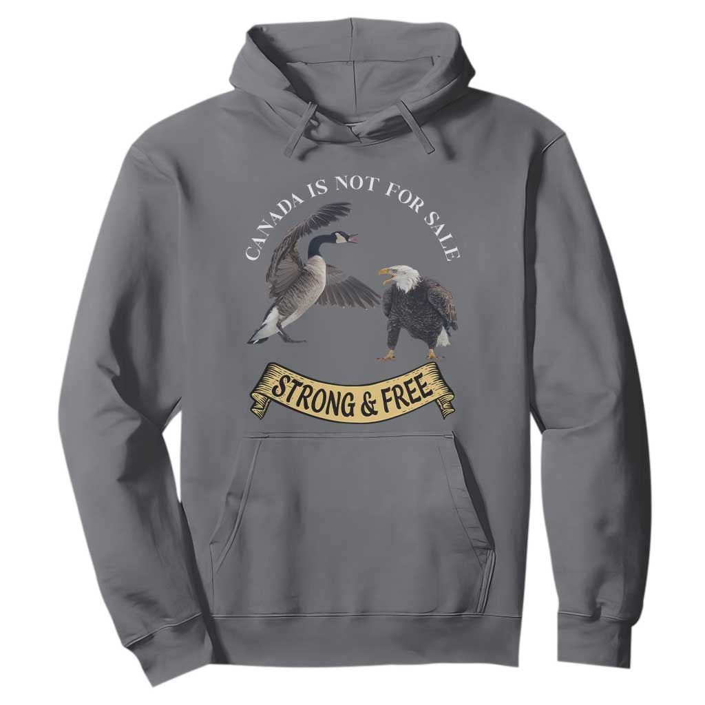 Elbows Up Hoodie Canada Is Not For Sale Goose Vs Eagle TS02 Charcoal Print Your Wear