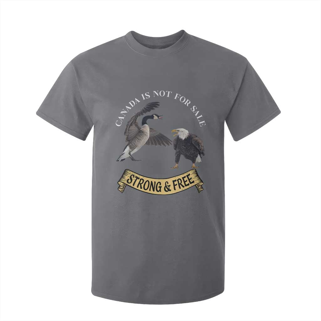Elbows Up T Shirt For Kid Canada Is Not For Sale Goose Vs Eagle TS02 Charcoal Print Your Wear