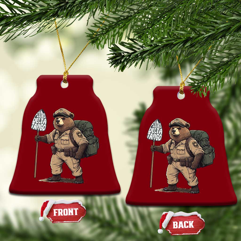 Foxtrot Delta Tango Resist Bear Ceramic Ornament TS02 Print Your Wear