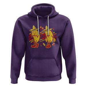 Funny Cinco De Mayo Hoodie Taco Griddy Dance Cinco de Mayo Dancing Tacos Sombrero TS02 Purple Printyourwear