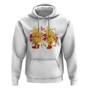 Funny Cinco De Mayo Hoodie Taco Griddy Dance Cinco de Mayo Dancing Tacos Sombrero TS02 White Printyourwear