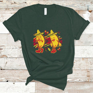 Funny Cinco De Mayo T Shirt Taco Griddy Dance Cinco de Mayo Dancing Tacos Sombrero TS02 Dark Forest Green Printyourwear