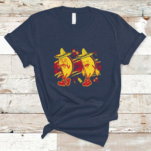 Funny Cinco De Mayo T Shirt Taco Griddy Dance Cinco de Mayo Dancing Tacos Sombrero TS02 Navy Printyourwear