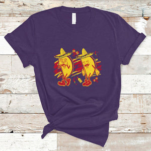 Funny Cinco De Mayo T Shirt Taco Griddy Dance Cinco de Mayo Dancing Tacos Sombrero TS02 Purple Printyourwear