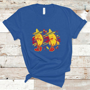 Funny Cinco De Mayo T Shirt Taco Griddy Dance Cinco de Mayo Dancing Tacos Sombrero TS02 Royal Blue Printyourwear