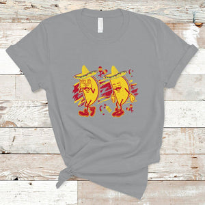 Funny Cinco De Mayo T Shirt Taco Griddy Dance Cinco de Mayo Dancing Tacos Sombrero TS02 Sport Gray Printyourwear