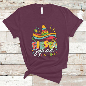 Funny Cinco De Mayo T Shirt Cinco De Mayo Fiesta Squad Mexican Party Cinco De Mayo Party TS02 Maroon Printyourwear