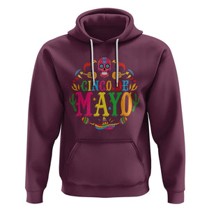 Funny Cinco De Mayo Hoodie Cinco De Mayo Mexican Fiesta 5 De Mayo Mexican Sugar Skull TS02 Maroon Printyourwear