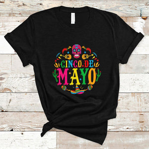 Funny Cinco De Mayo T Shirt Cinco De Mayo Mexican Fiesta 5 De Mayo Mexican Sugar Skull TS02 Black Printyourwear