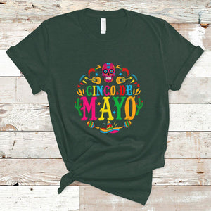 Funny Cinco De Mayo T Shirt Cinco De Mayo Mexican Fiesta 5 De Mayo Mexican Sugar Skull TS02 Dark Forest Green Printyourwear