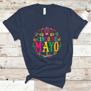 Funny Cinco De Mayo T Shirt Cinco De Mayo Mexican Fiesta 5 De Mayo Mexican Sugar Skull TS02 Navy Printyourwear