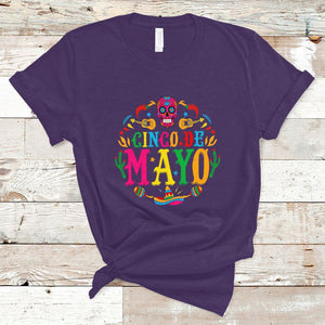 Funny Cinco De Mayo T Shirt Cinco De Mayo Mexican Fiesta 5 De Mayo Mexican Sugar Skull TS02 Purple Printyourwear