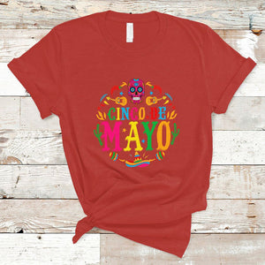 Funny Cinco De Mayo T Shirt Cinco De Mayo Mexican Fiesta 5 De Mayo Mexican Sugar Skull TS02 Red Printyourwear