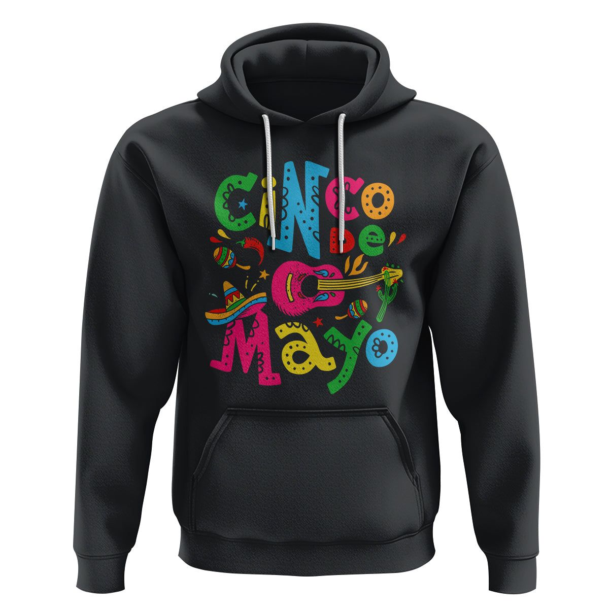 Funny Cinco De Mayo Hoodie Cinco De Mayo Mexican Fiesta 5 De Mayo Latina Mexican Party TS02 Black Printyourwear